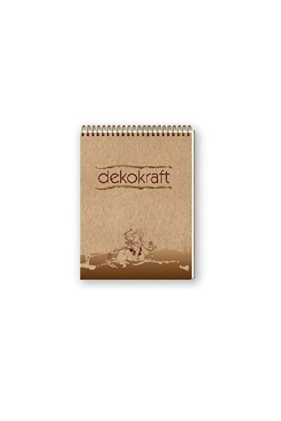 KESKİN COLOR دفتر ملاحظات ديكوكرافت A6 حلزوني 80 ورقة مسطرة