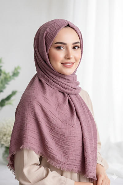 JAWEL ŞAL JAWEL Bambu Şal Gül Kurusu