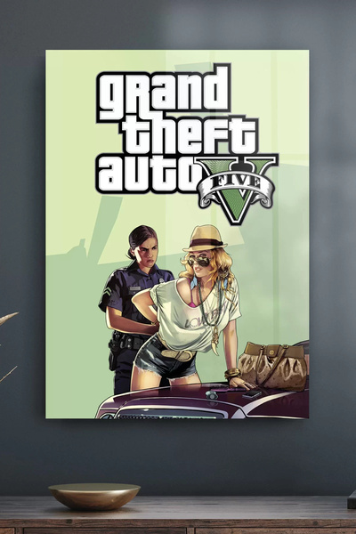 Decovetro Tablou din sticlă Gta 5