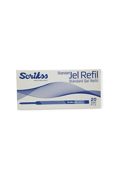 Scrikss Standart Refil Jel Mavi 20’li Kutu