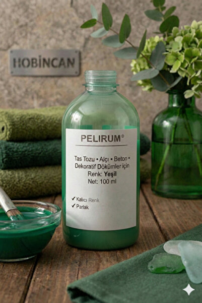 Pelirum Profesyonel Akrilik Boya 100 ml Taş Tozu, Alçı, Beton ve Dekoratif Ob...