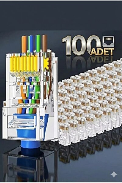 Derwell Yeni Nesil Rj45 Cat5 Cat6 Ethernet Internet Kablo Soketi Konnektör De...