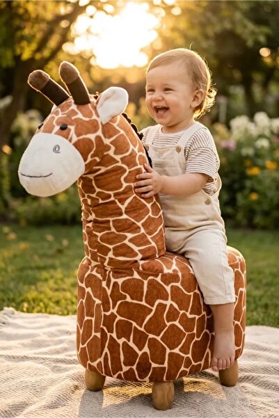 zooturak Zürafa Figürlü Puf