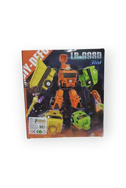 KIZILKAYA روبوت كرتوني قابل للتحول LB-998D 3 في 1