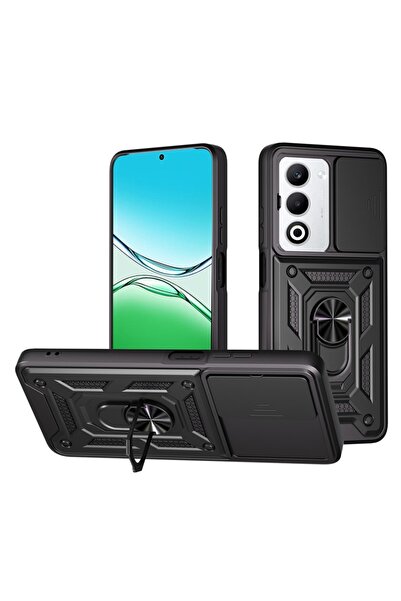 Techsuit Husă pentru Oppo A5 4G, CamShield, inel magnetic, set autocolante, n...