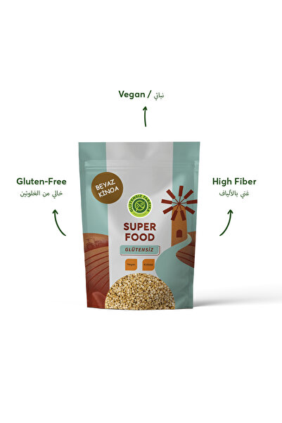 GLUTENSİZ FABRİKA Glütensiz Beyaz Kinoa 500 G