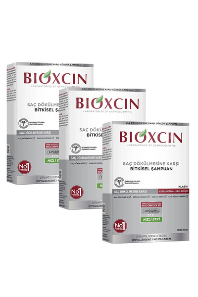 Bioxcin Genesis Shampoo for Dry and Normal Hair 3x300 ml – Against Hair Loss