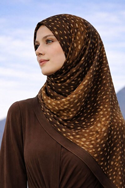 MODA Ceylan Bambi Desenli Şal Hafif, Kaymaz, Günlük Kullanım