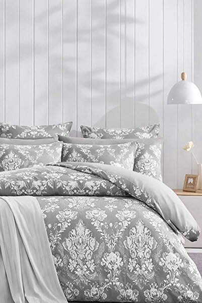 İQON Sada dvojitých elastických povlaků na přikrývku - Royal Grey