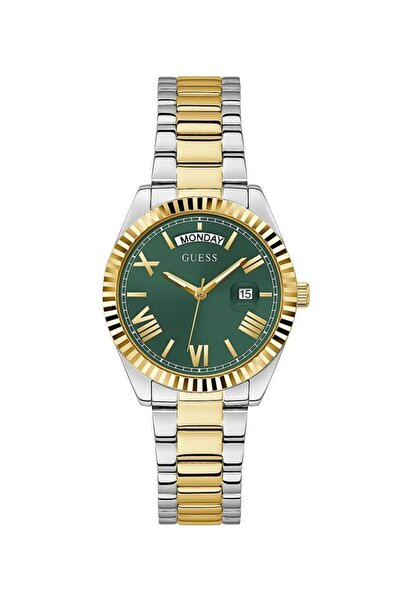 Guess ساعة يد نسائية مطلية بالذهب Gugw0308l5