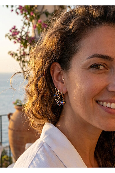 Duke Nickle أقراط نسائية ملونة على شكل أرنب Dbkp2078