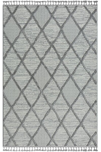 Karmen Halı Loop Lp002a Gri Halı Dekoratif Sisal Bukle Tozsuz Antialerjik Sal...