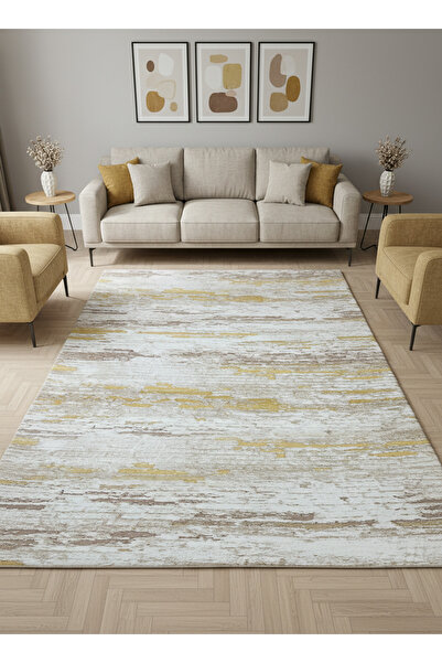 ALLGELSİN Elastic Micro Fleece Carpet Cover 4m2 160X230 or 6m2 200X300 Four o...