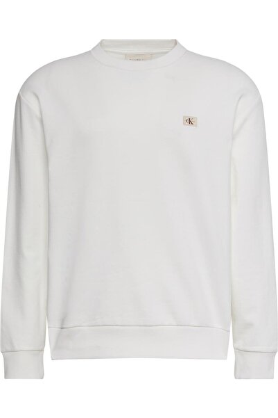 Calvin Klein Erkek Beyaz Sweatshirtler