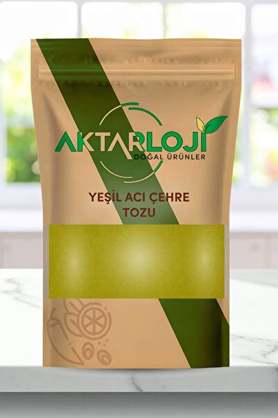 aktarloji 50 Gr Yeşil Acı Çehre Tohumu Tozu / Yeni Öğütülmüş Çehre Tozu - Kat...