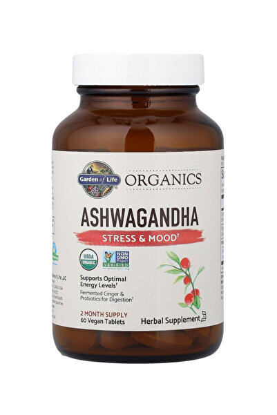 GARDEN OF LIFE Organic Supplement with Probiotics & Ginger - Stress, Mood & E...