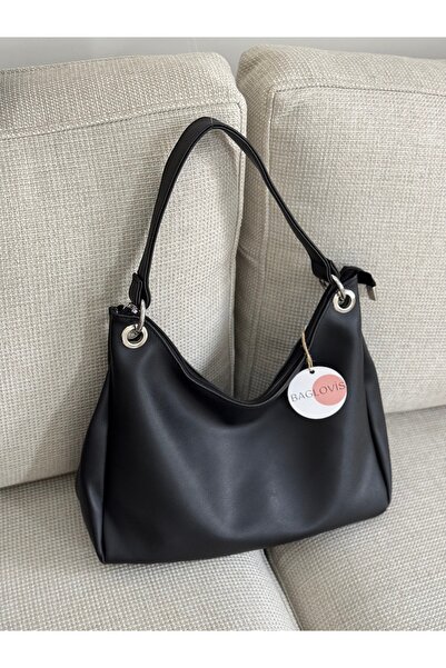 BAGLOVİS HALKA DETAYLI ASTARLI SALAŞ OMUZ ÇANTASI