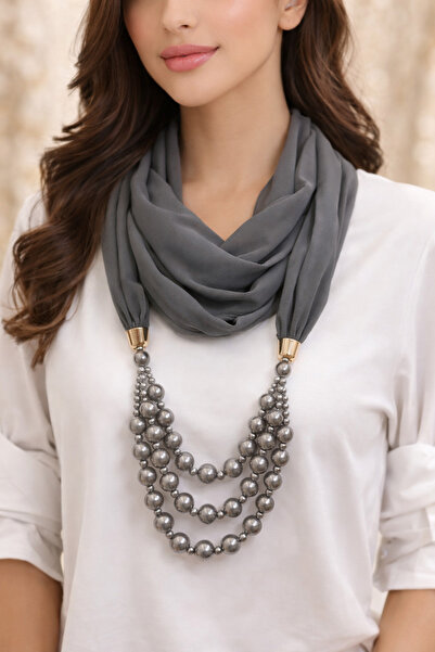 byozanyılmaz Stylish Polyester Fabric Necklace Scarf