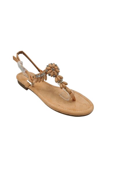 MARQUIIZ Women's sandals 41, textile material, beige