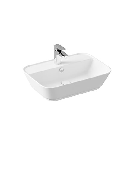 VitrA Geo 7426B001-0001 Dikdörtgen Çanak Lavabo, 60 cm