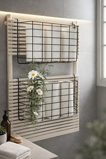 TncPatiShop Asılabilir Banyo Havlupan Düzenleyici Organizer Banyo Havluluk Ku...