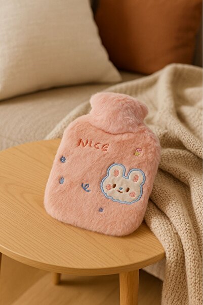 YOYOSO Sevimli Küçük Hayvanlar Sıcak Su Torbaları 800ml Pembe