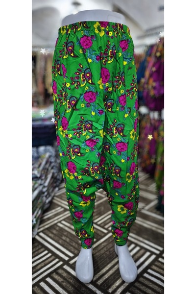 MODA شالوار محلي مرن مع جيوب