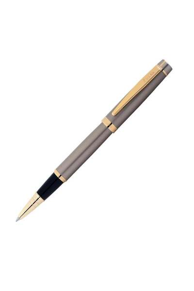 Scrikss 38 Satin Gold Luxury Box Roller Ball Pen