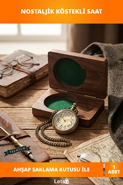 Letsii Handcrafted Brass Cuff Watch with Wooden Case