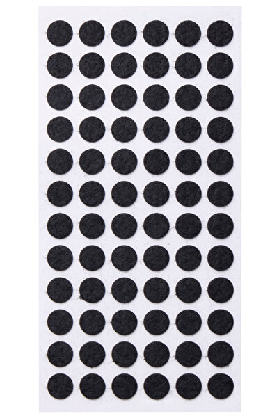 Kitchen Design Lab Siyah Keçe 72 Adet 1,5 Cm Daire Yapışkanlı Sandalye, Masa,...