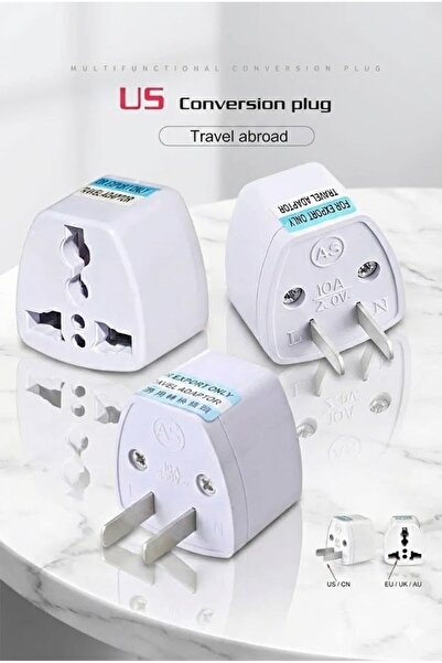 Derwell İngiltere Abd Fiş Adaptörü Amerikan Avrupa Seyahat Güç Adaptörü Dönüş...