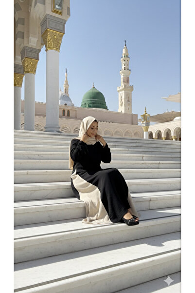 Vivezza Şal Hediyeli Ravza Garnili Hac ve Umre Elbisesi