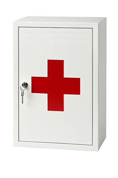 Yavuz Metal Metal İlaç Dolabı Kilitli Kapaklı