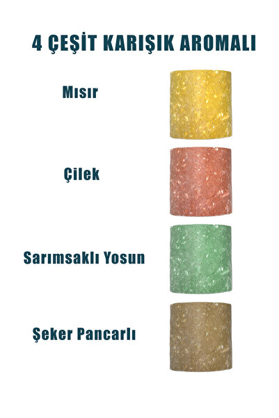 SAZAN RİG Sazan Balık Yemi Sazan Küspesi Delikli Silindir Karışık Küspe 20 adet Yayın Alabalık Küsbe Aromalı Küsbe Kokulu Küsbe