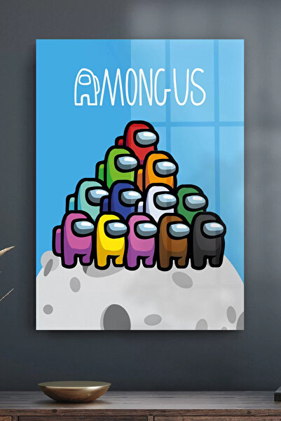 Decovetro Stakleni sto Gamer Planet Among Us