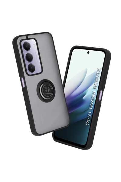SKYDDAR INNOVATION Carcasă pentru Xiaomi Redmi 15, Glinth cu inel magnetic ro...