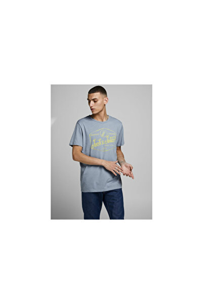Jack & Jones Jack&Jones 12171985 Ashley Blue/SLIM Bărbați tricou Albastru