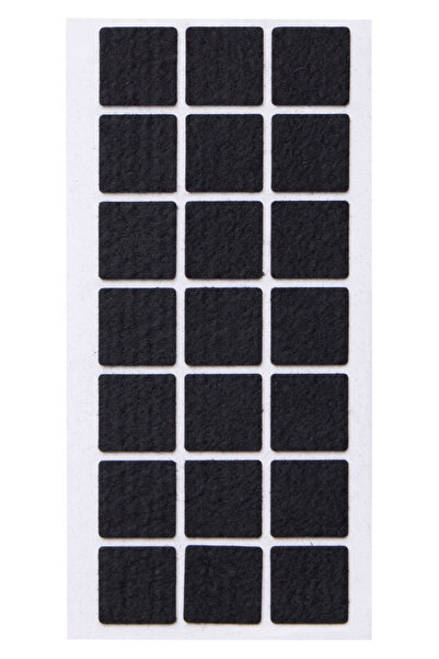 Kitchen Design Lab Siyah Keçe Kare 21 Adet 3 X 3 Cm 21 Adet Yapışkanlı Sandal...
