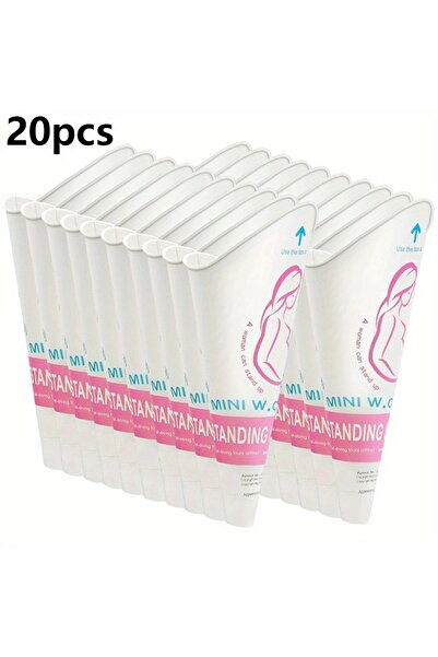 Choice 20 قطعة وردية اللون، 10/20 قطعة، مبولة ورقية للاستخدام مرة واحدة للنسا...