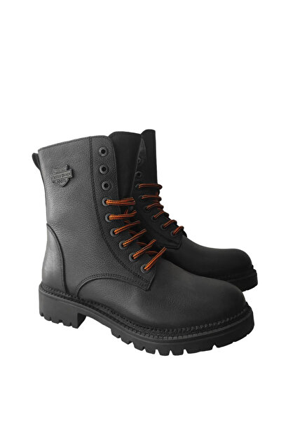 Castle Black YLDZ-90006-1 حذاء نسائي من الجلد الطبيعي باللون الأسود