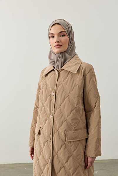 Ferraceci Beige Quilted Coat