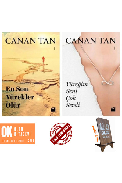 Doğan Kitap En Son Yürekler Ölür Yüreğim Seni Çok Sevdi 2 Kitap Set Canan Tan