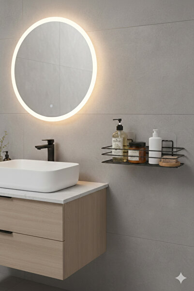 TncPatiShop Raft adeziv din inox pentru baie, suport pentru șampon, suport pe...