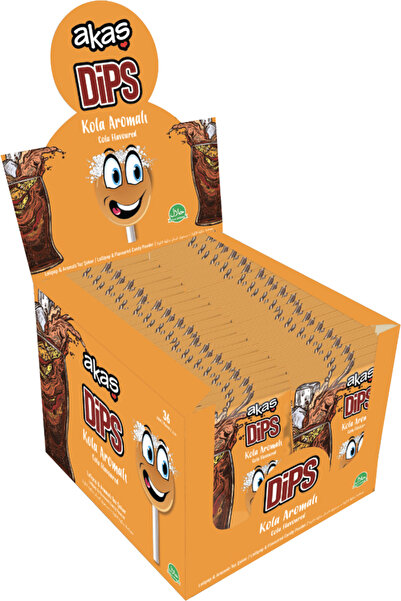 akas حزمة مصاصات حلوى مسحوق بنكهة الكولا 36 قطعة