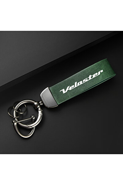 Choice سلسلة مفاتيح جلدية فاخرة خضراء اللون، مزودة بإبزيم على شكل حدوة حصان، ...