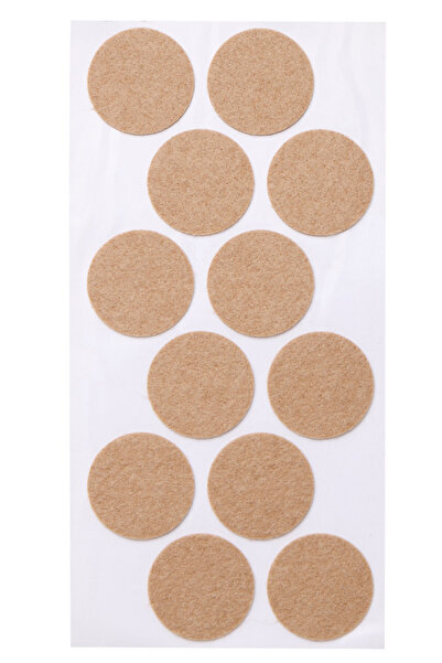 Kitchen Design Lab Kahverengi 12 Adet 4Cm Yuvarlak Yapışkanlı Sandalye, Masa,...