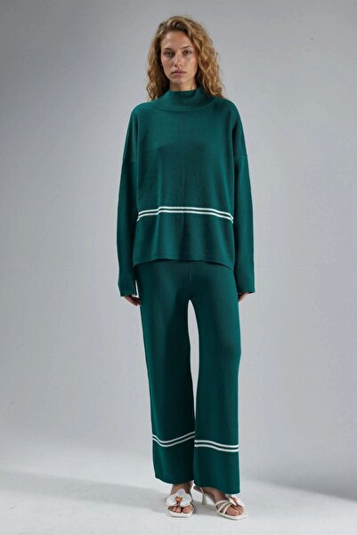 Hiccup My Fashion Striped Ribbed Knitwear Set