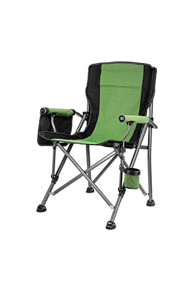MADFOX Сгъваем стол за къмпинг Roxy, зелен-черен