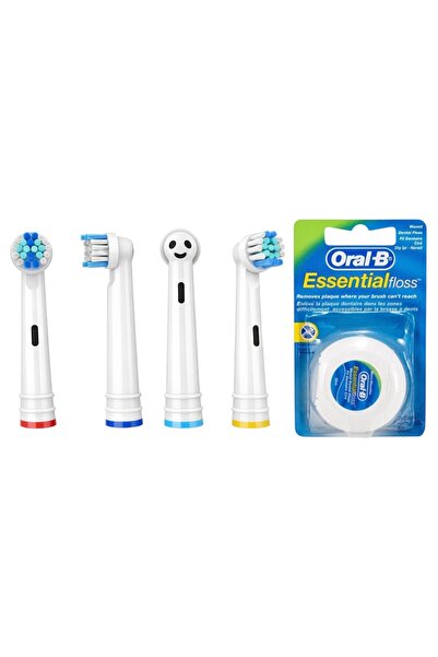 Oral-B Oral - B Şarjlı Diş Fırçası Başlığı Uyumlu 4 Adet Yedek Başlık + Oral ...