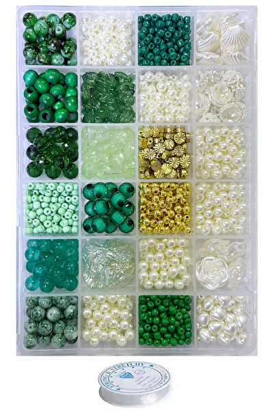 By MO Accessories Set de 24 de piese de nisip Fimo verde - Confecționarea de ...